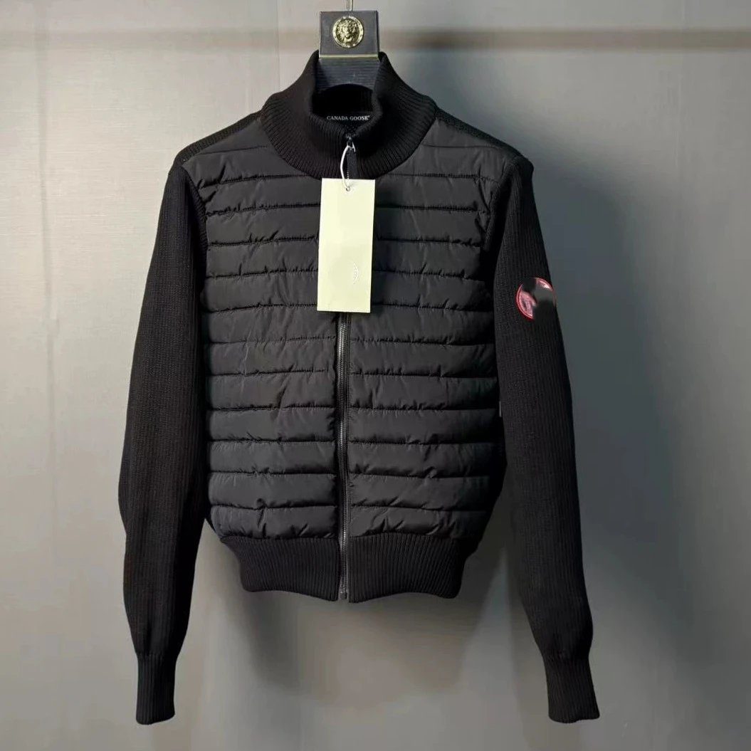 Daewo sweater men’s full zipper lightweight down knit jacket Canadian same lightweight jacket fashion