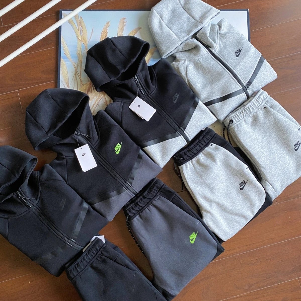 Tech Fleece Clothing high quality NK jacket spring and autumn casual sports knitted windbreaker hooded cardigan