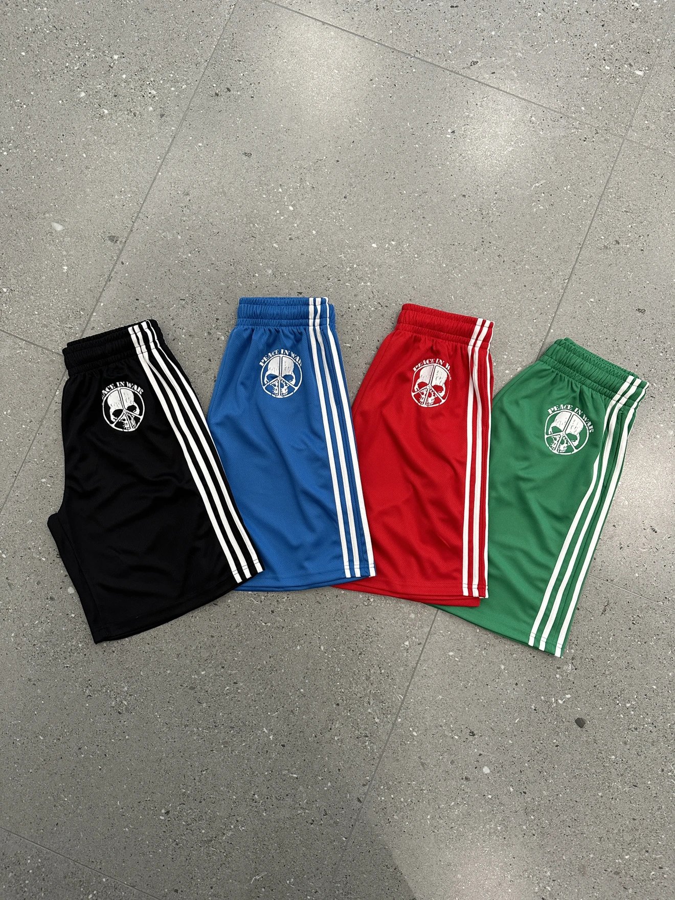 skull sports shorts