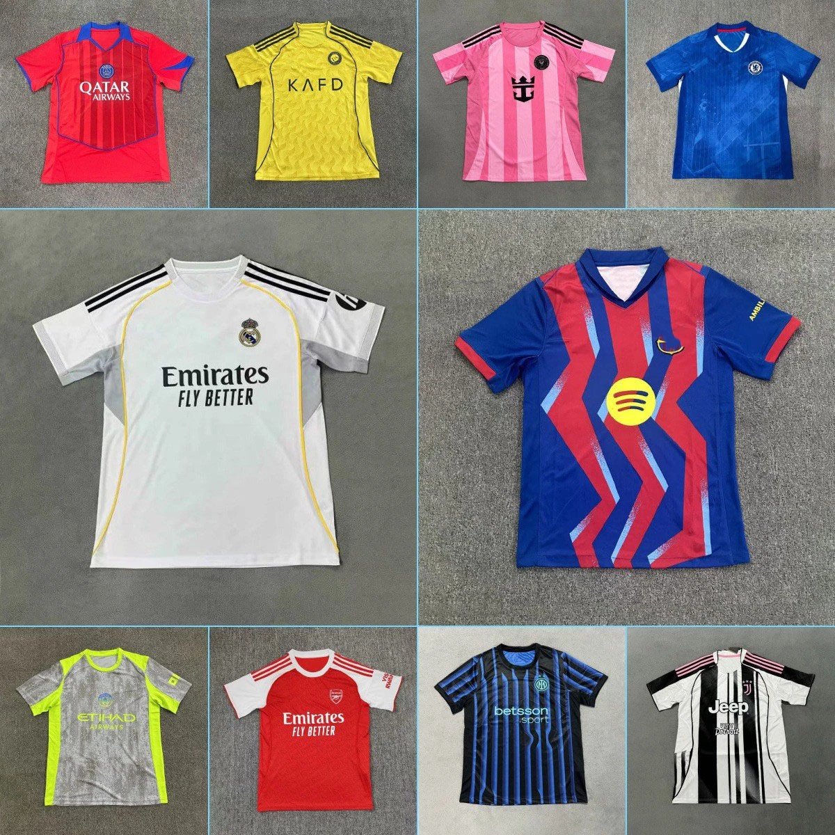 2526 Soccer Real Madrid Jersey Barcelona Man City Paris AC Inter Milan Chelsea Juventus Miami Soccer Jersey