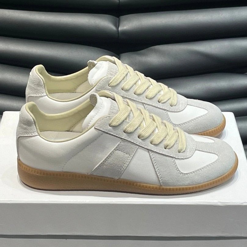 New Magillard training shoes men’s cowhide retro leather soft leather niche Forrest Gump training sneakers MM 6 trendy shoes