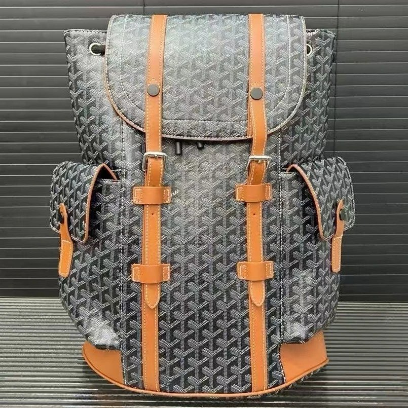 Classic style foreign trade men’s backpack trendy fashion printing casual large capacity new computer bag travel
