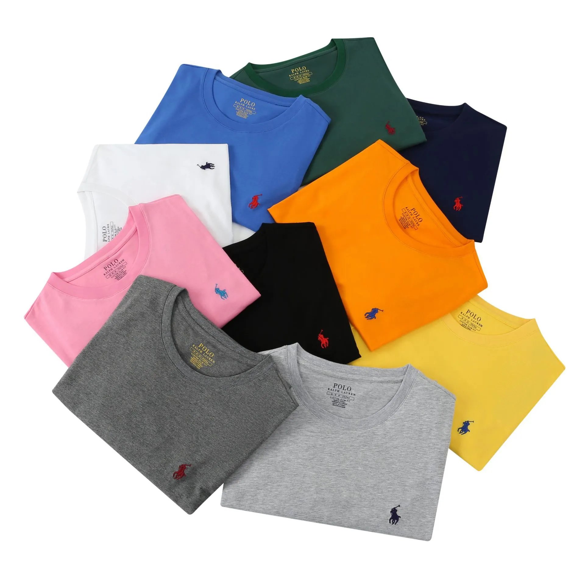 [DX19] Summer new cotton round neck short sleeve men’s t-shirt solid color casual fashion half sleeve bottom shirt