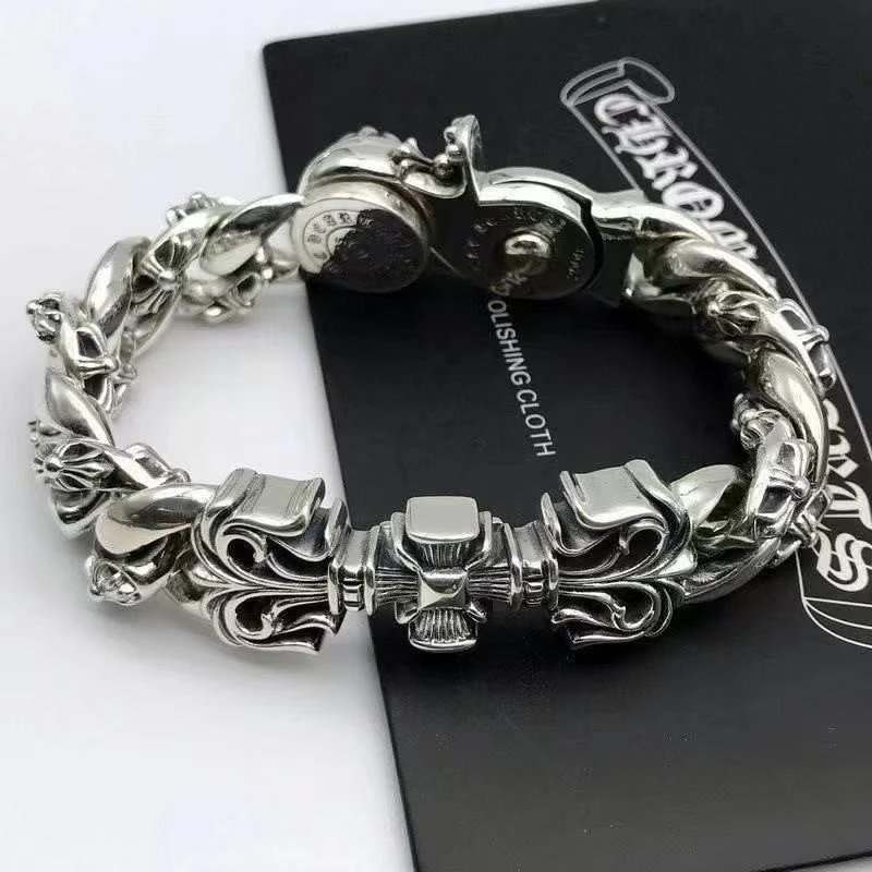 Dominating cross bracelet, male trend, European and American retro bracelet, thick