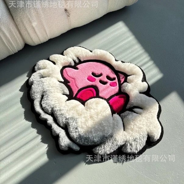 Cross-border cartoon special-shaped cashmere carpet living room sofa blanket temu Amazon Xiying rocking chair blanket floor mat Rug