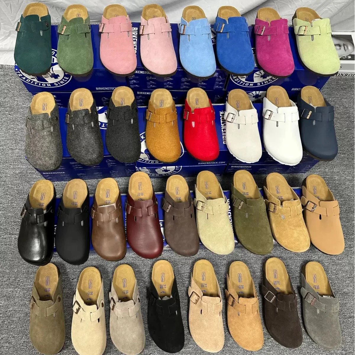 GD Batch/ B-i-r-k-e-n-s-to-c-k lightweight casual baotou slippers 2024 most popular slippers series color collection