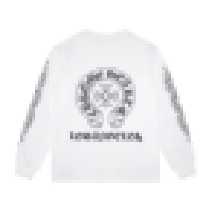 Three standard high quality cross-border trendy brand Crowe high quality long sleeve t-shirt round neck men’s and women’s loose and versatile ready wholesale
