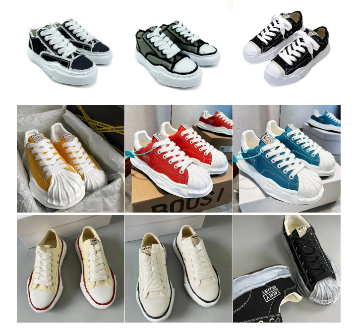AH88 classic Japanese black and white casual shoes rags