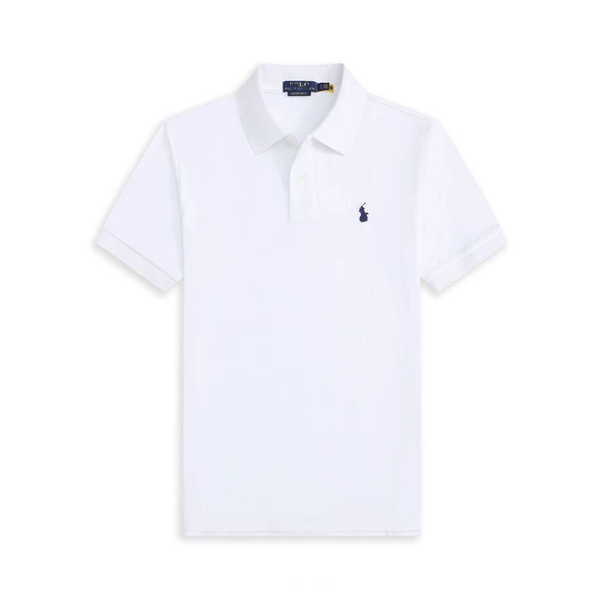 Summer foreign trade RL Polo shirt men’s short sleeve t-shirt lapel pony embroidered casual wear simple and casual