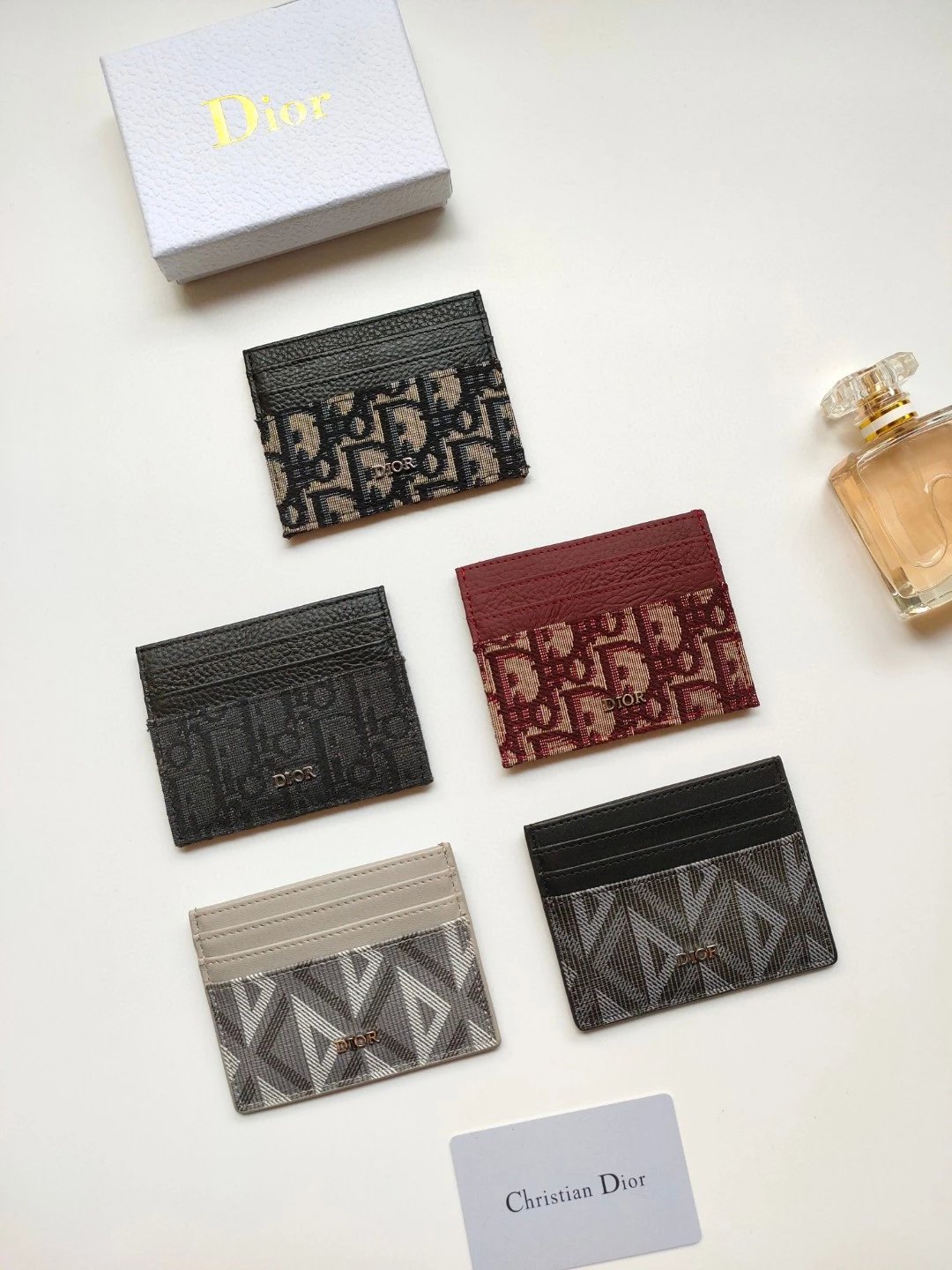Card holder jacquard fabric with cowhide print D bank card package free shipping