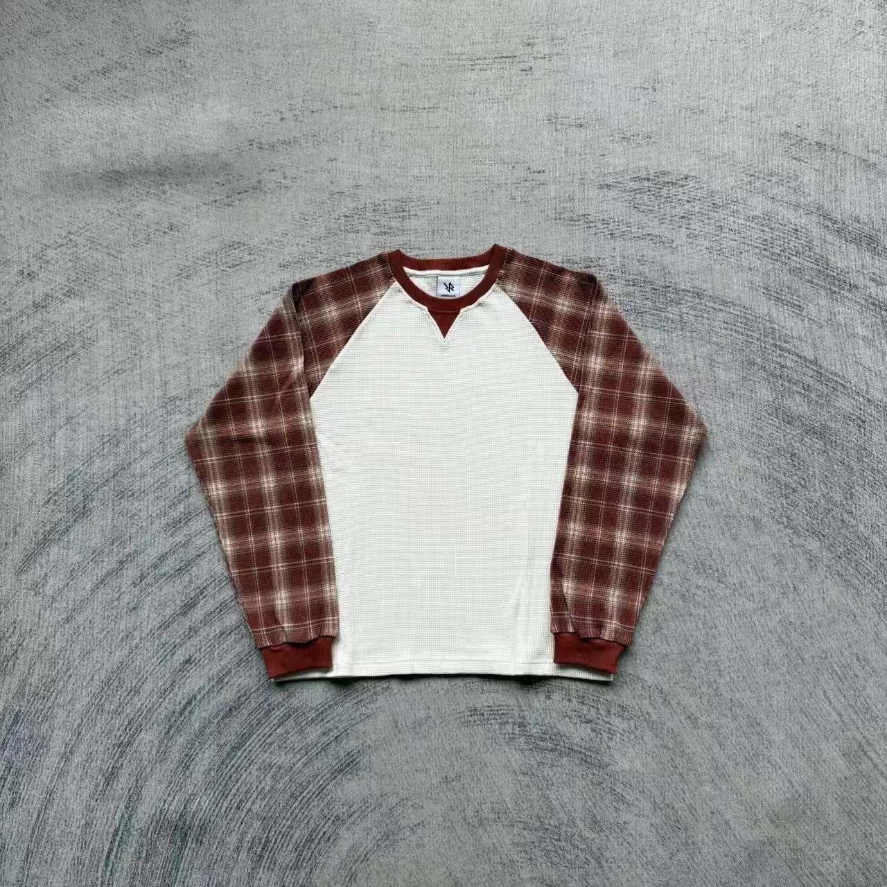 Wia Roco Burgundy Plaid Long Sleeves