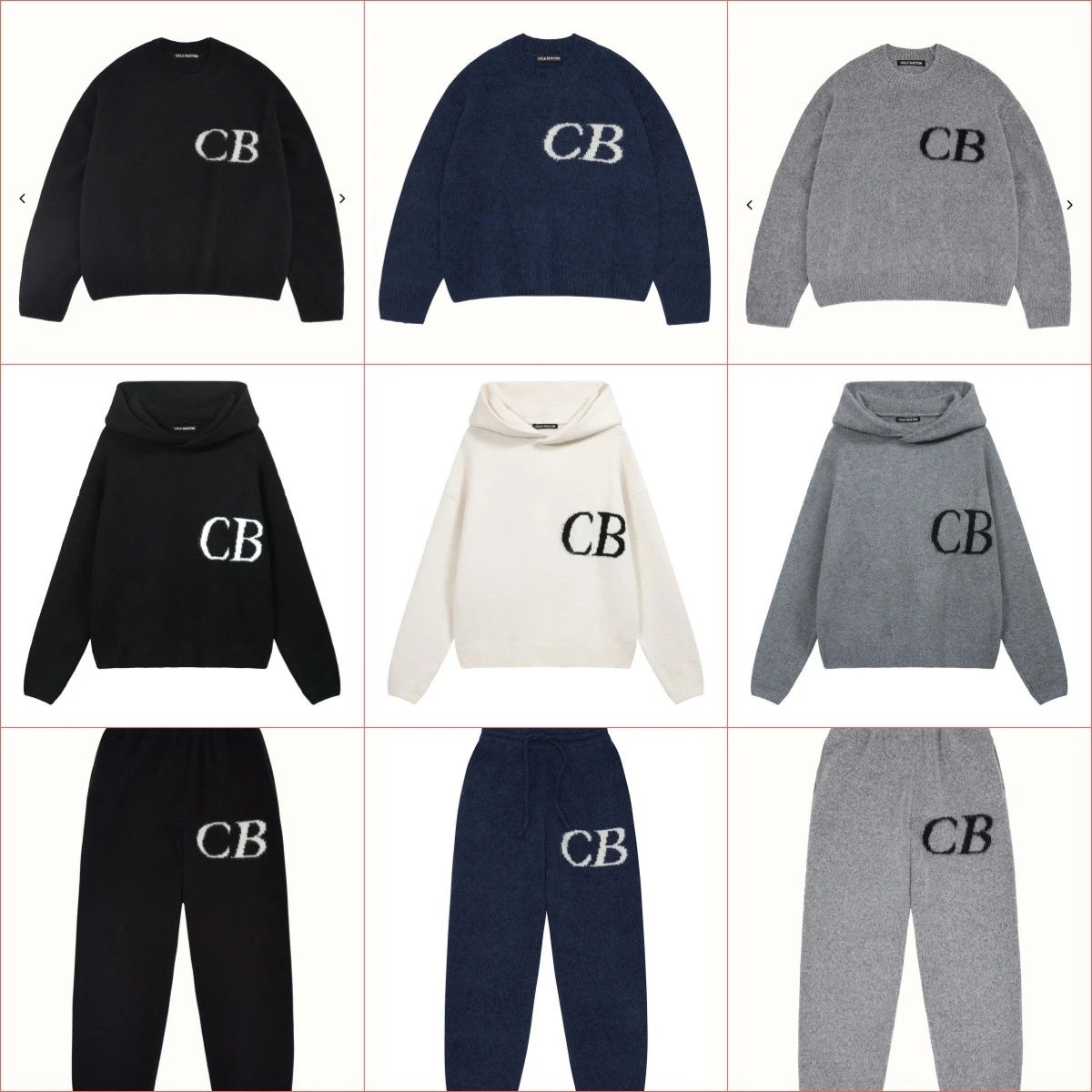 CB sweater/hoodie wool pants
