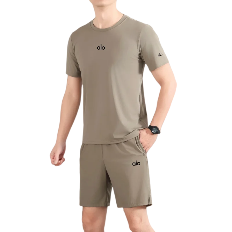 [DX82-5] New summer fashion letter casual sports quick-drying suit
