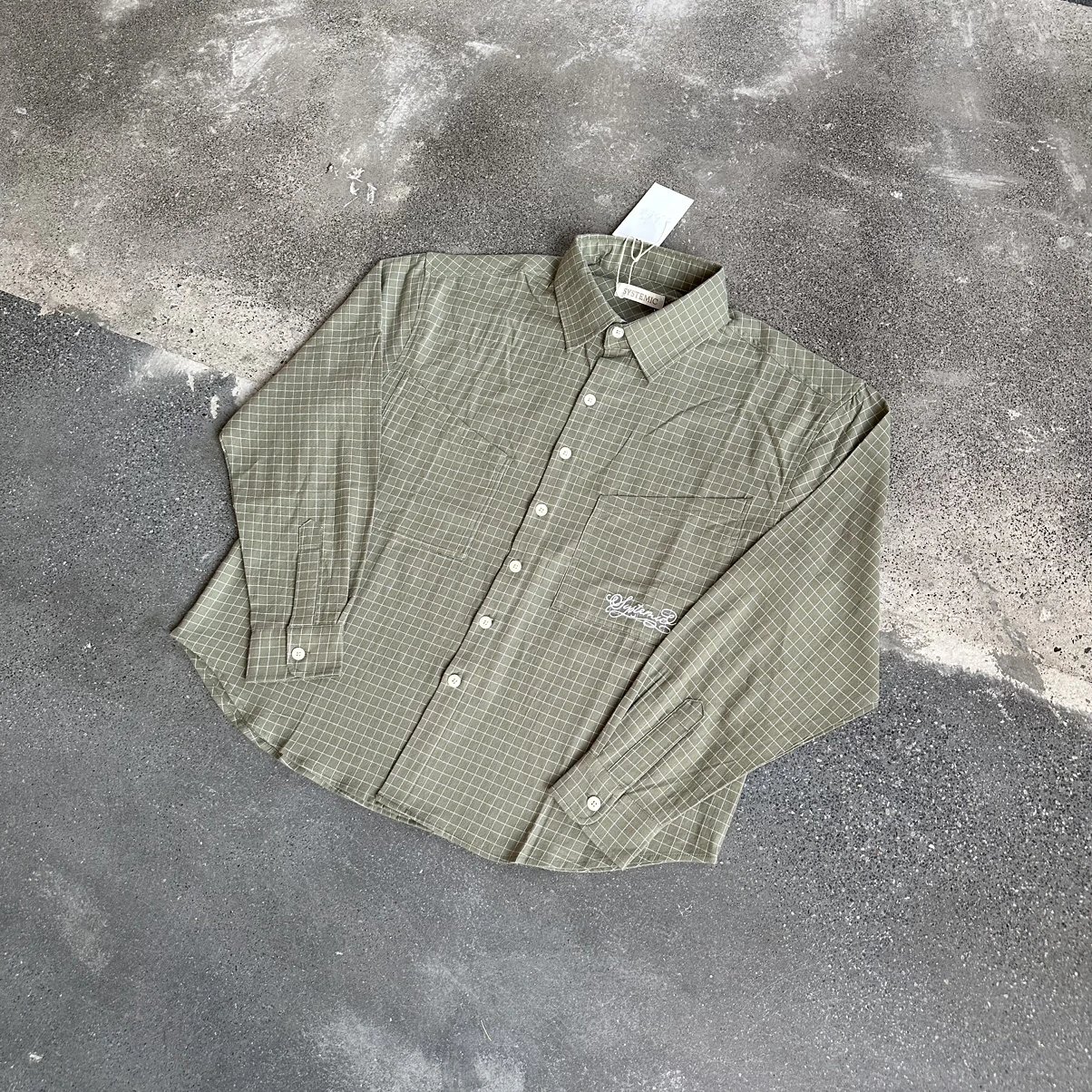 T-SY flannel green shirt