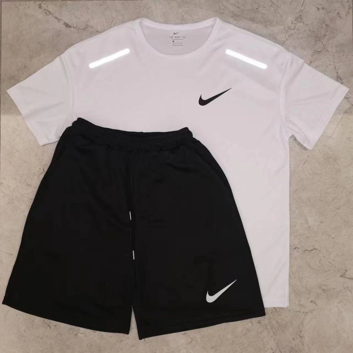 [WLG47] American T-shirt sports student training suit short sleeve track and field men’s and women’s running suit fitness basketball RM