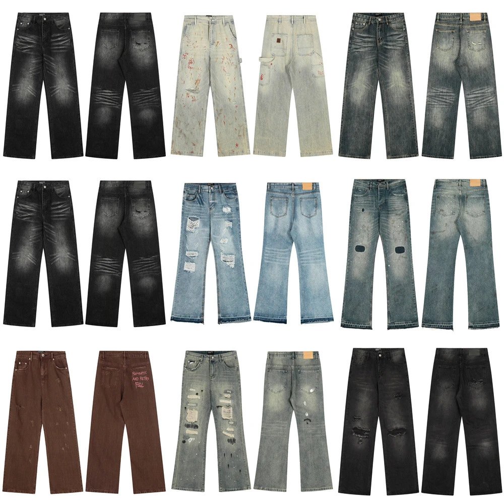 ENFANTS RICHES DEPRIMES ERD 2nd Generation Jeans American High Street Wash Distressed Heavy