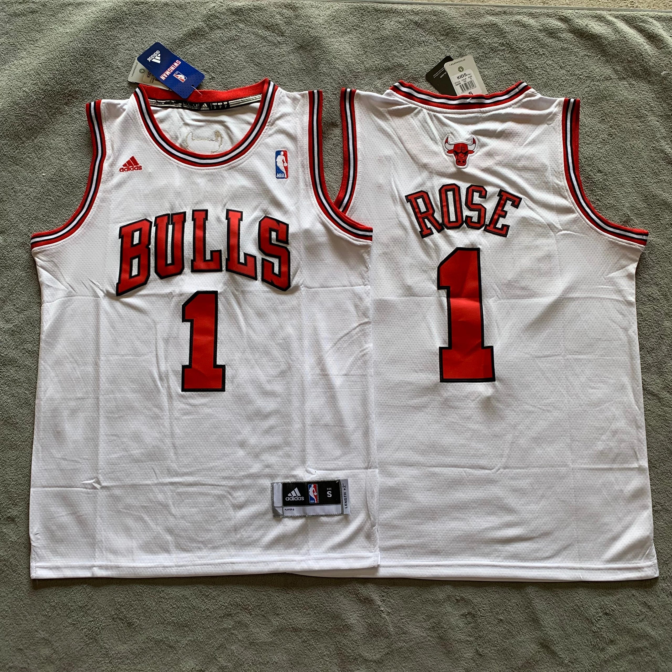 Bulls No. 1 Ross White Jersey NBA Jersey