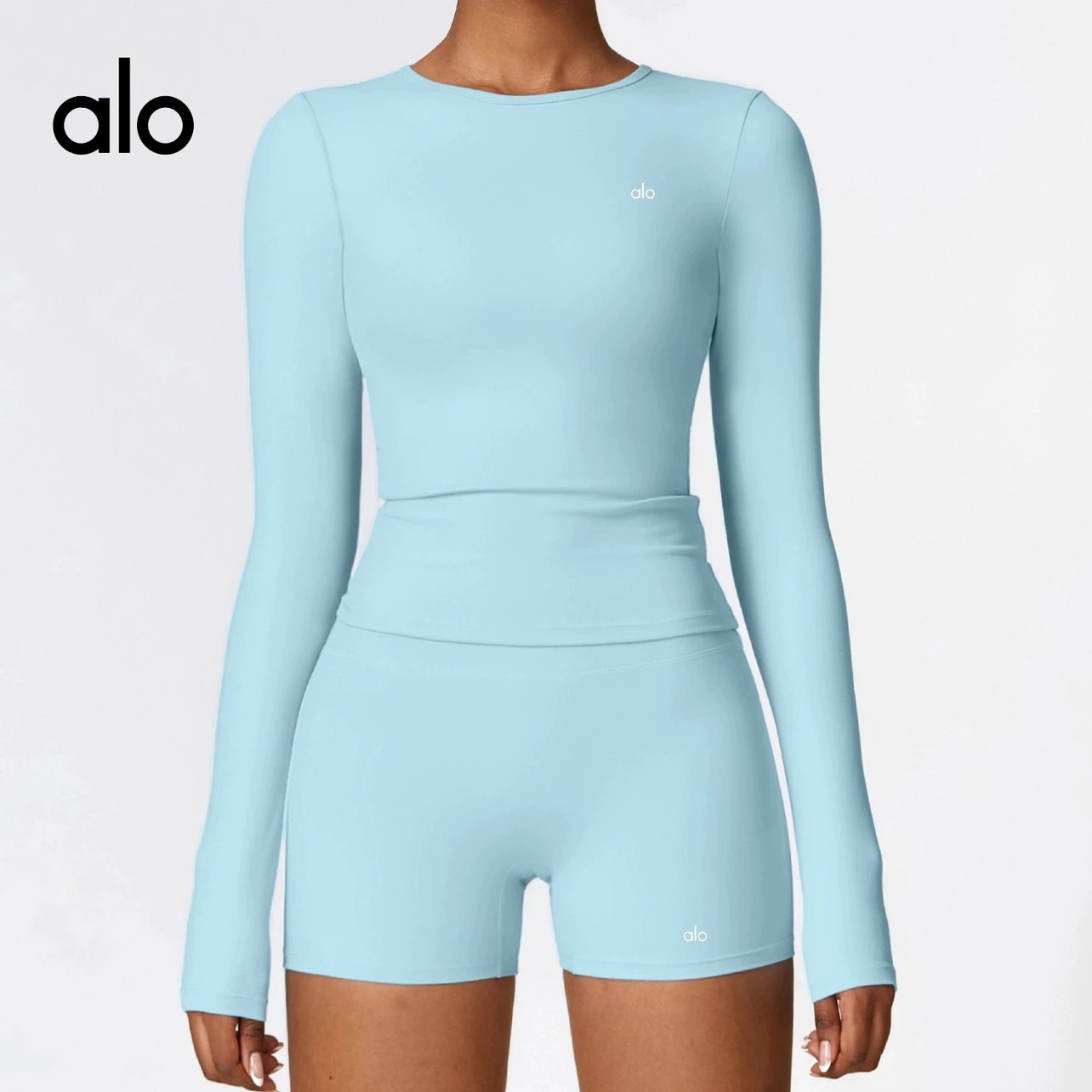 [DX82-2] stretch tight fitness suit pilates running sports top Yoga
