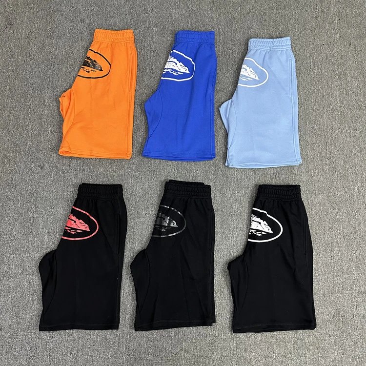 Corteizshort Alcatraz shorts, ship print shorts, trendy hip hop, skateboarding, casual sweatpants, trendy brand