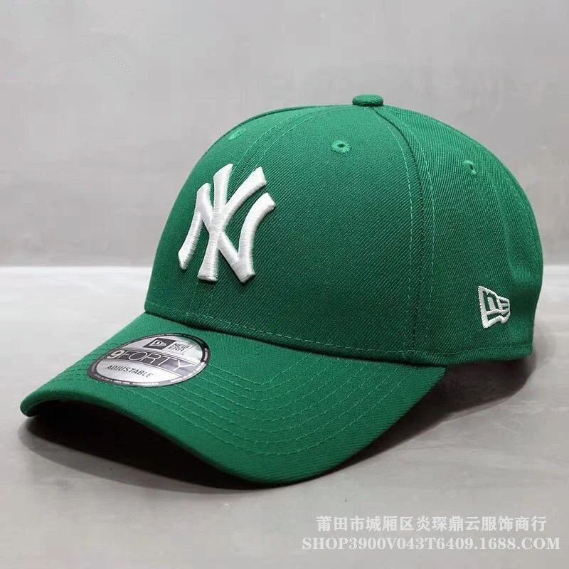 Foreign trade NY cap men’s and women’s big standard hardtop MLB letter embroidery all-match sports Korean baseball hat trendy brand