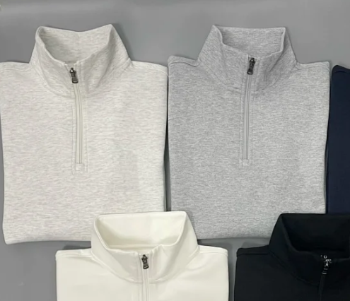 half-zip double-sided top