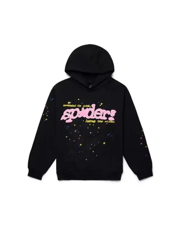 1:1 P*Nk V2 Hoodie Spider Spider Hoodie Sweatshirt Foreign Trade American Trendy Men’s Clothing
