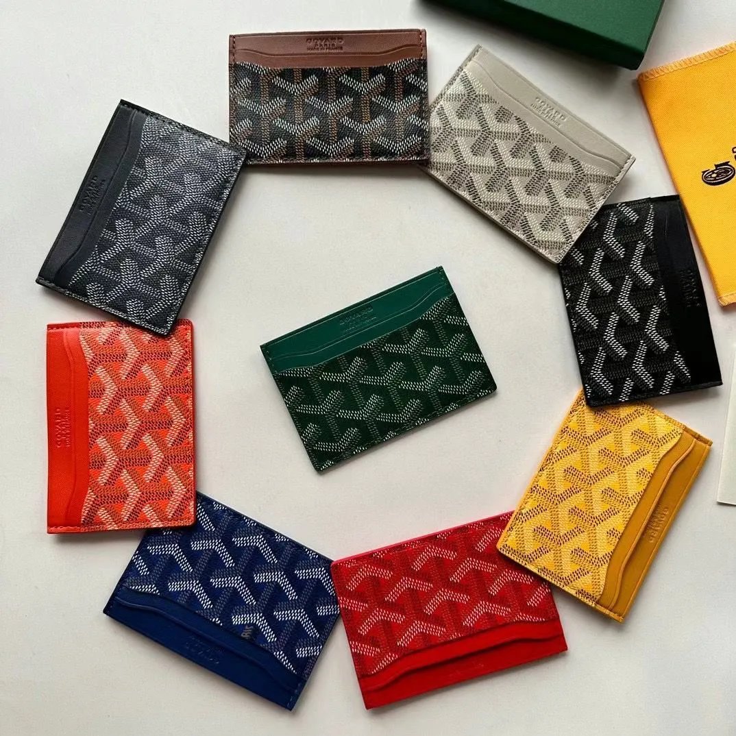 [DX57] card holder, stylish, new and convenient card book, business card case, unisex, horizontal style, French (yellow canvas distributed randomly)