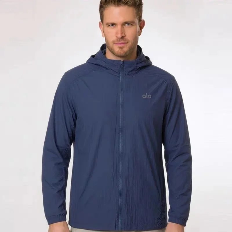 ALOUSAYOGA outdoor lightweight sunscreen clothing men’s casual sports fitness clothing jacket couple hiking skin clothing women