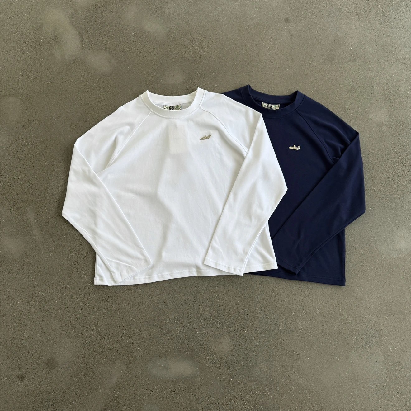 DP solid color long sleeve shirt
