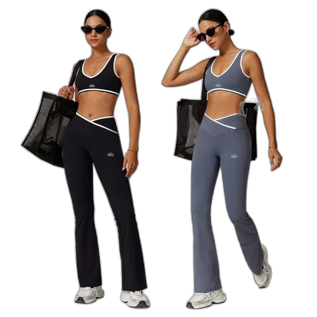 Pilates slimming hips sports running fitness pants sports vest