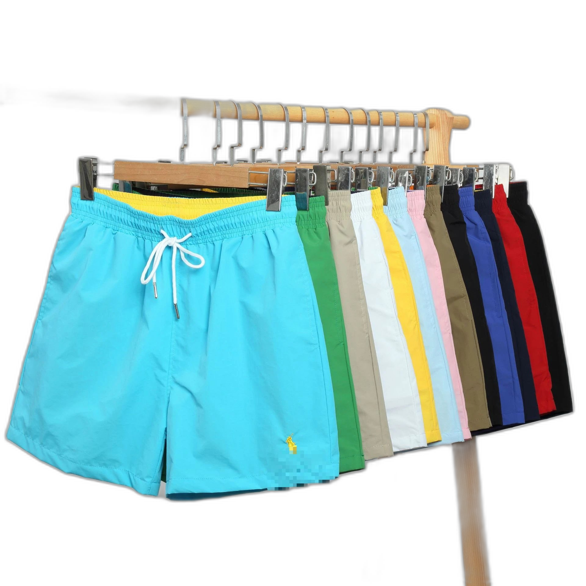 Versatile loose summer beach pants, 3 shorts, embroidered European and American men’s and women’s five-point pants, summer casual, pony trendy brands
