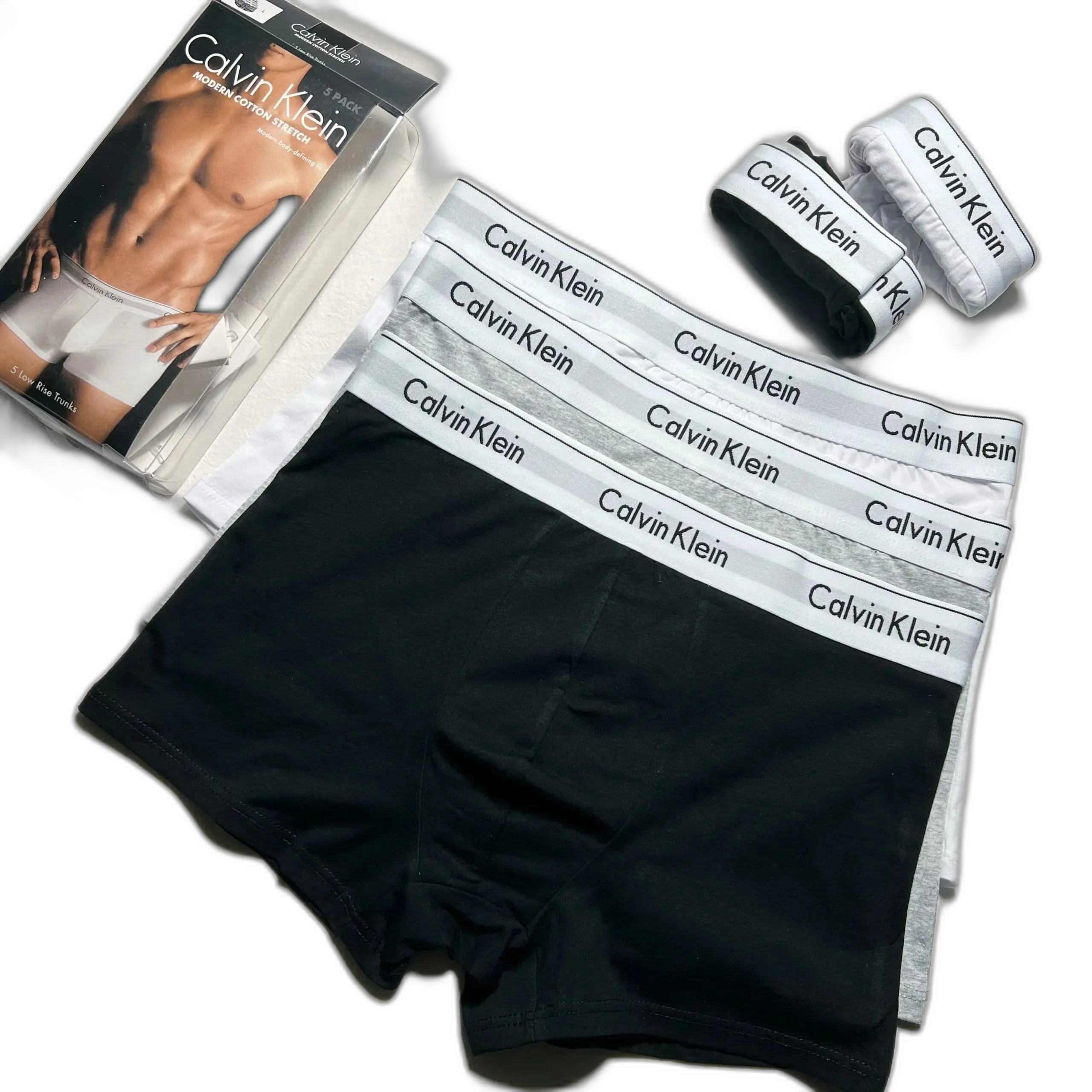 white white black gray tail single underwear boxer 5 pack underwear