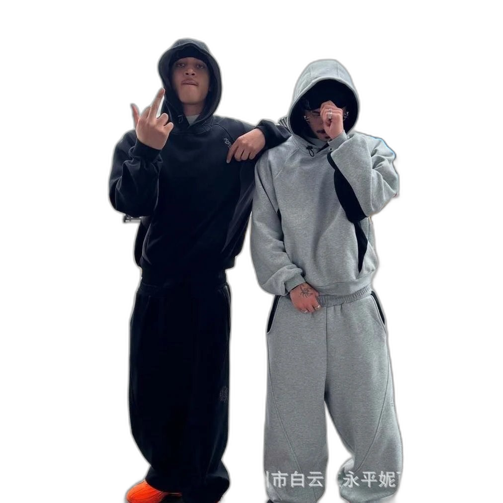 European and American trendy brand Me baggy asual pants tracksuit loose sweatshirt sports sweatpants long pants