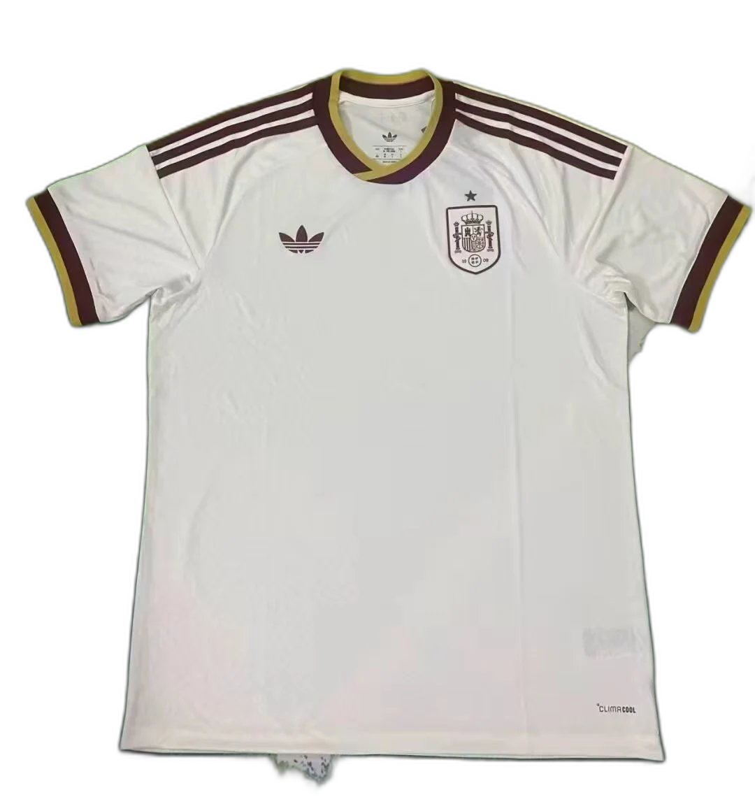 [DX1-7] 2026 Spanish Football Team Away Jersey Player Edition (customized, non-refundable)