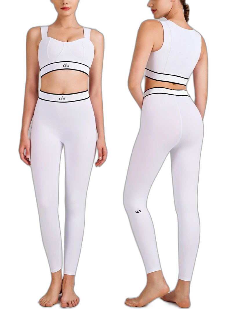 [DX82-2] High waist hip lift belly slimming strap beautiful back running sports underwear bra set Yoga