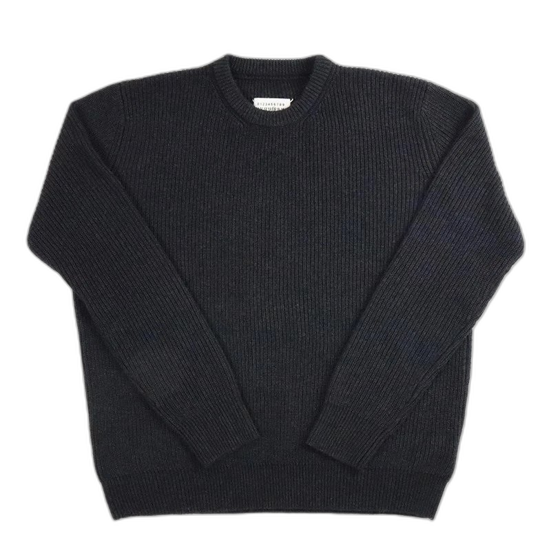 Fashion autumn and winter casual cardigan sweater style gray black round neck loose pullover sweater original for men and women