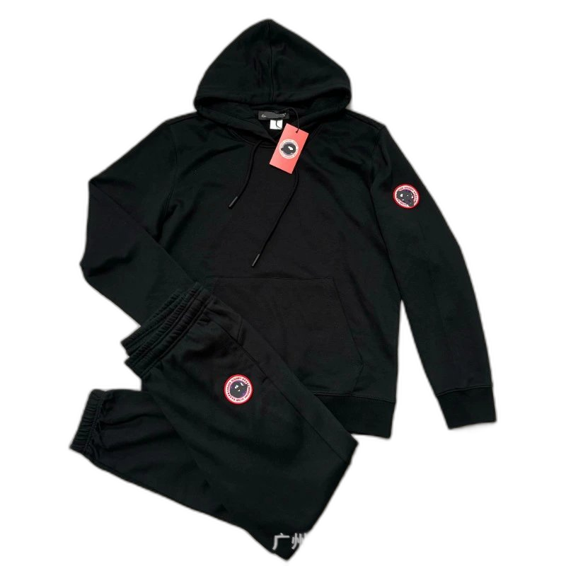 Cross-border classic Goose Family men’s and women’s same style 370g hooded long-sleeved casual sports sweater suit is handsome