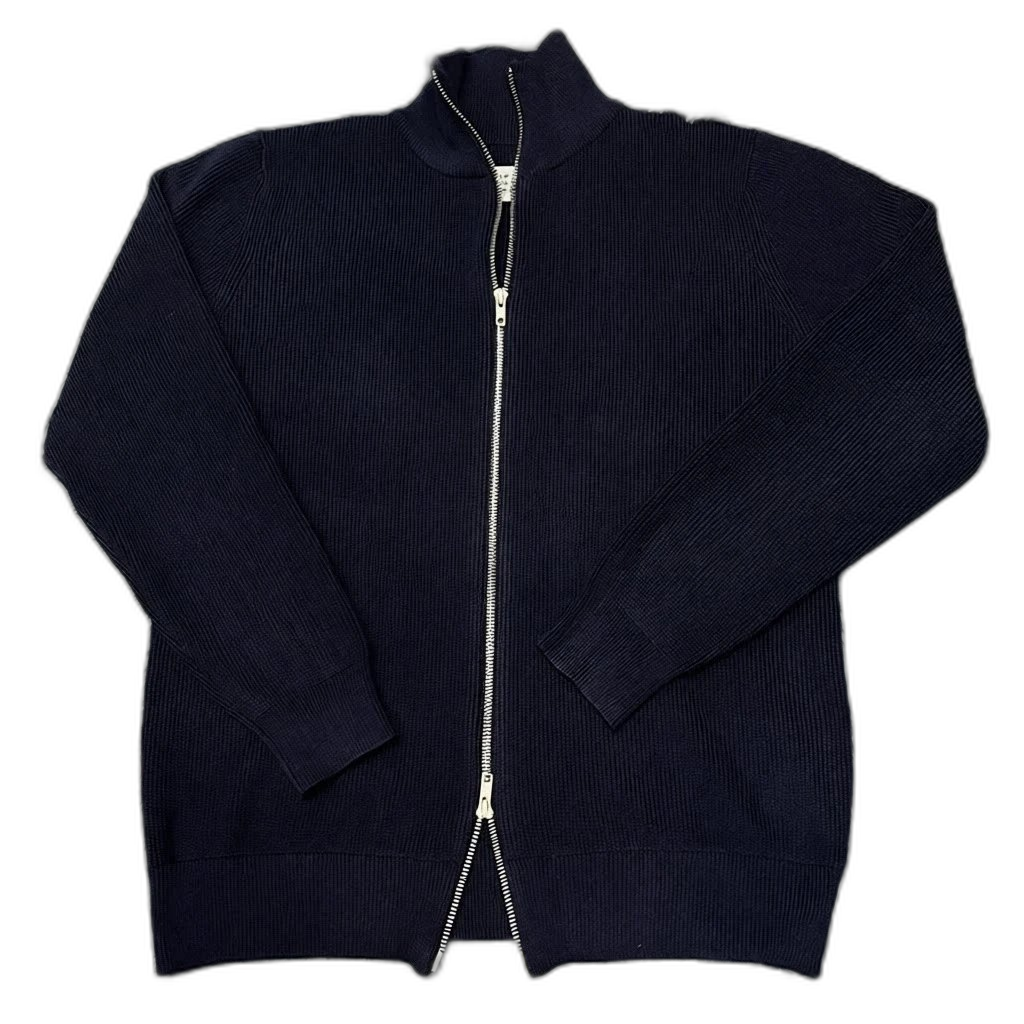 Ma Jia four-corner cardigan zipper half turtleneck sweater men’s design is loose, casual, laid-back, spring and autumn knitwear, versatile