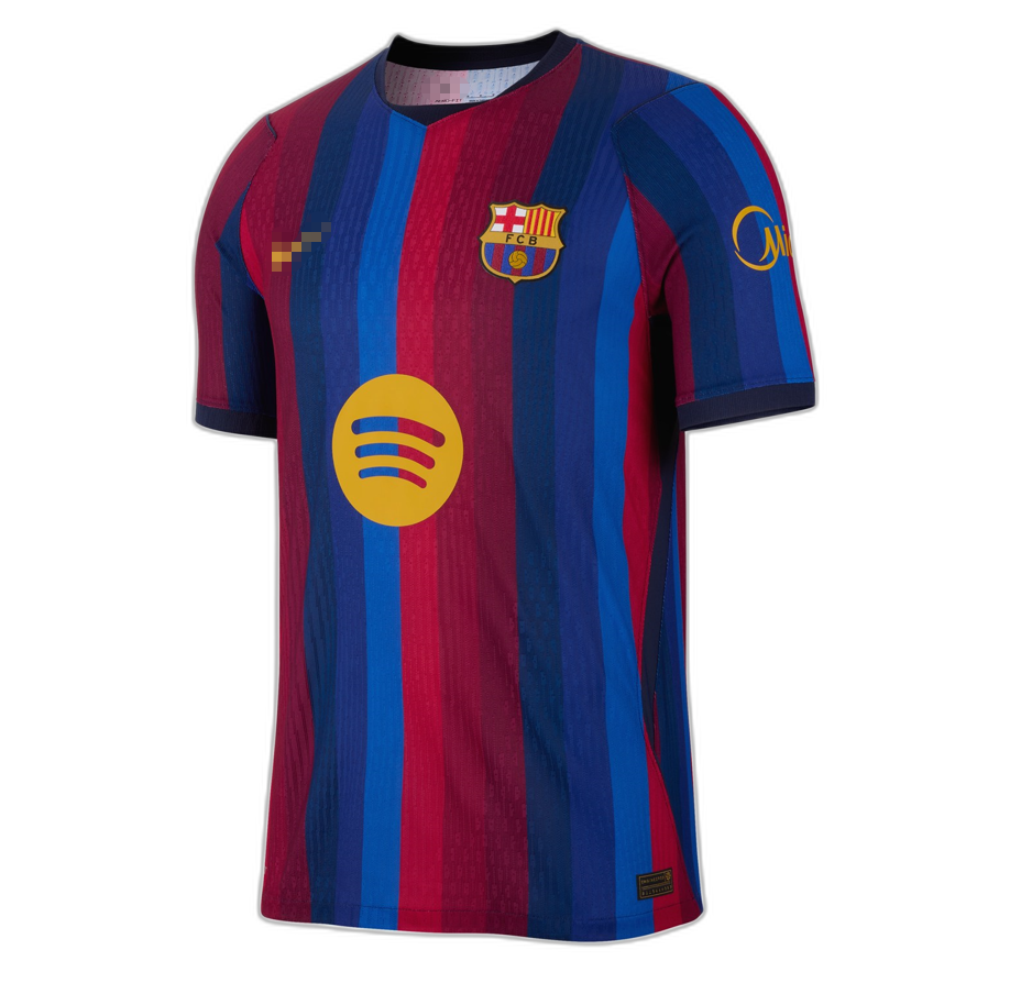 Player version 26/27 FC Barcelona Deep Blue & Red Stripe Home Jersey