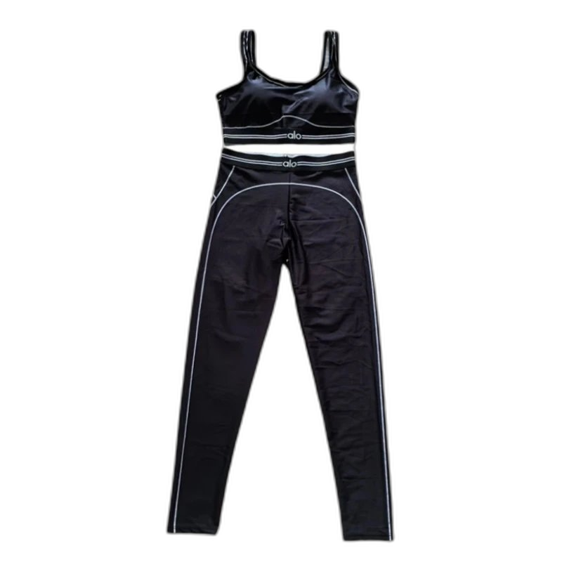 [DX82-2] Pilates Sports Leggings Two Piece Fitness Yoga Running Set