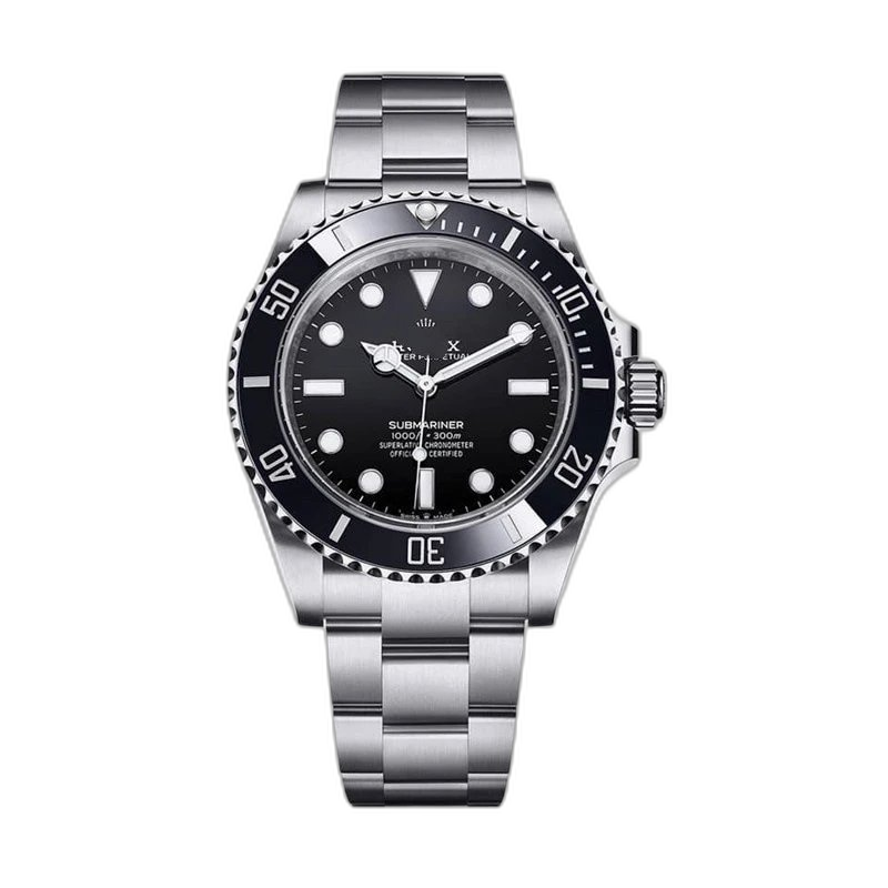 Popular in foreign trade, Laojia Factory Direct Sale Wholesale AliExpress Wish European and American Style Men’s Black Water Ghost Steel Strap Watch