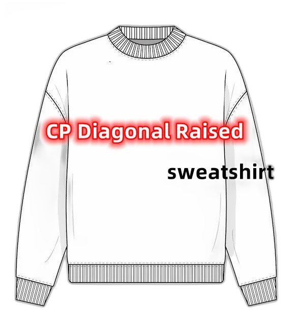 #ProID001 Diagonal Fleece Sweatshirt CP Fleece Crewneck (0120)