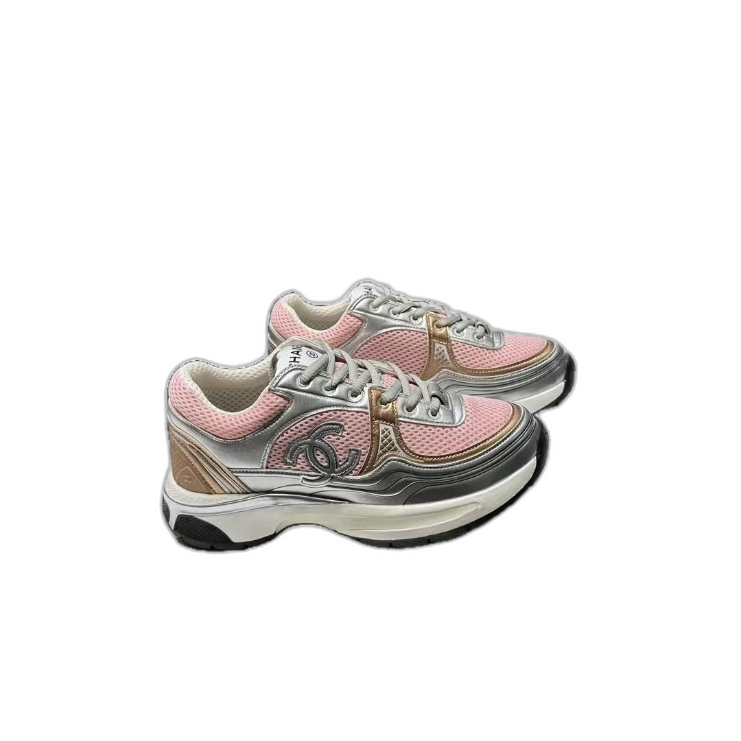 Xiaoxiangfeng Silver Horn King Sneakers Women 2025 New Mesh Versatile Low-top Casual Shoes Thick Sole Dad Shoes Women