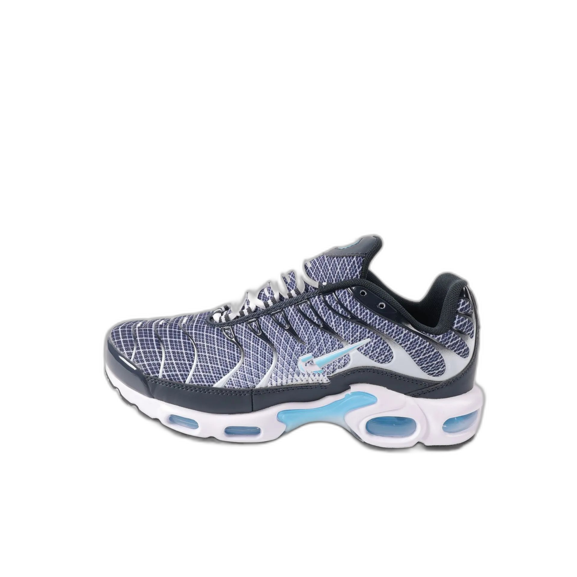 Putian cross-border trade 017 TN air cushion shoes 39-46 men’s and women’s running sports drop plastic couple shoes blue cricket shoes