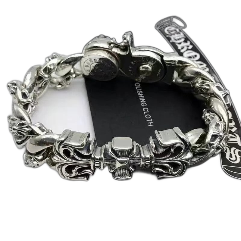 Dominating cross bracelet, male trend, European and American retro bracelet, thick