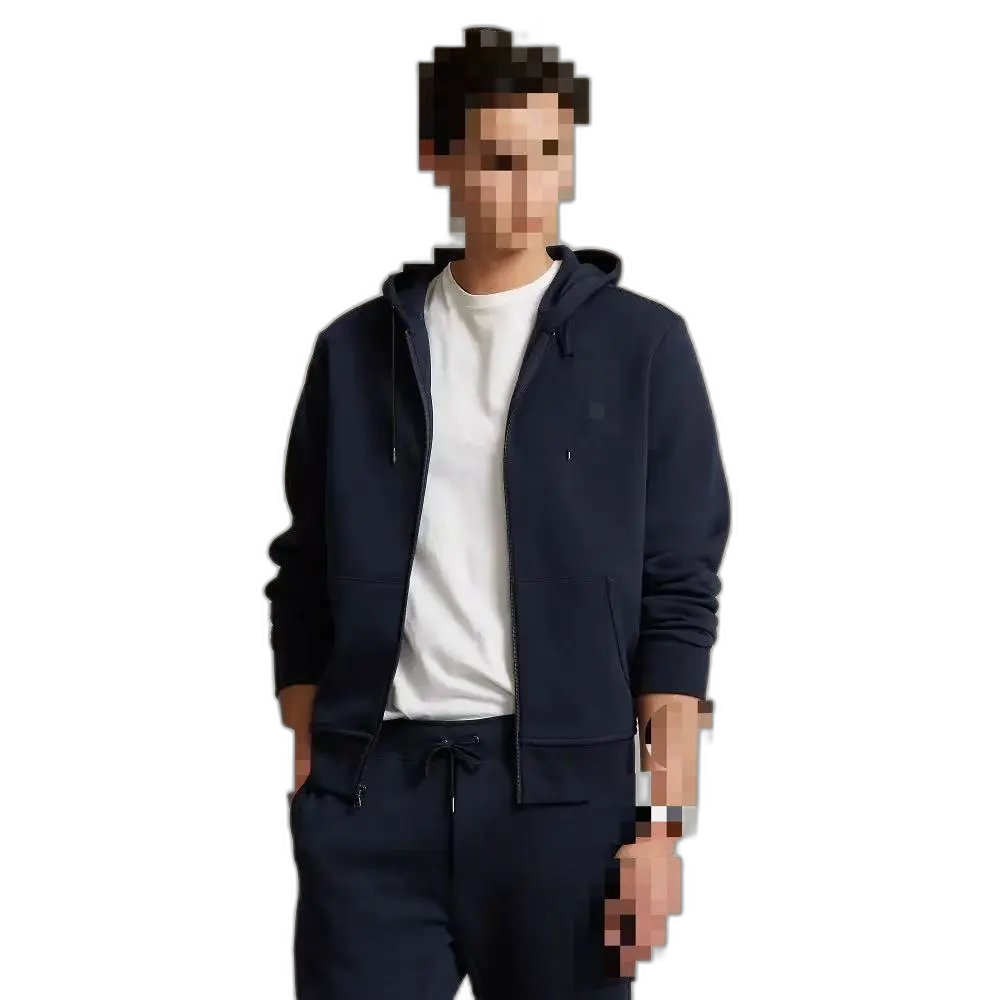 Double-Knit Full-Zip Hoodie 5 Color Sweatshirt Cardigan A