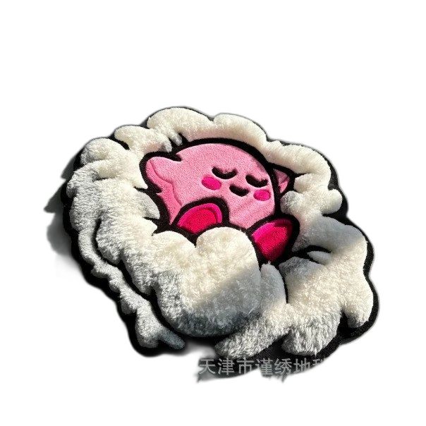 Cross-border cartoon special-shaped cashmere carpet living room sofa blanket temu Amazon Xiying rocking chair blanket floor mat Rug