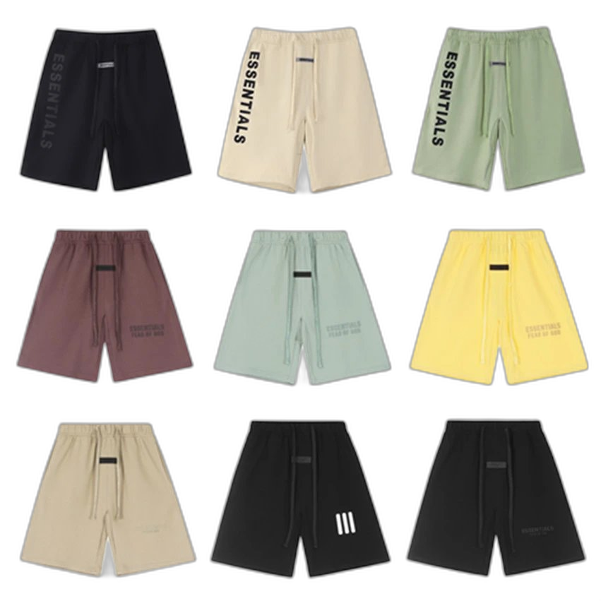 [DX14] High Street Loose Flocked Letter Silicone Print Drawstring Casual Shorts Midi Pants for Men and Women