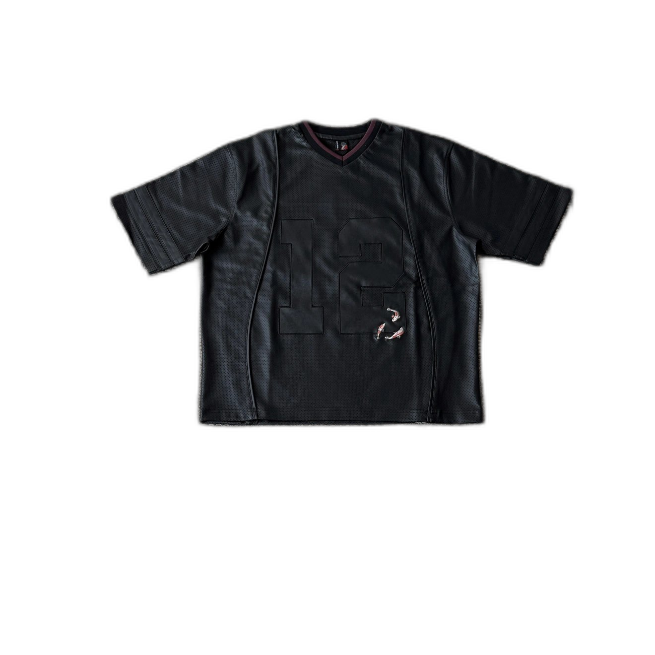 special price DS embroidery leather short sleeve