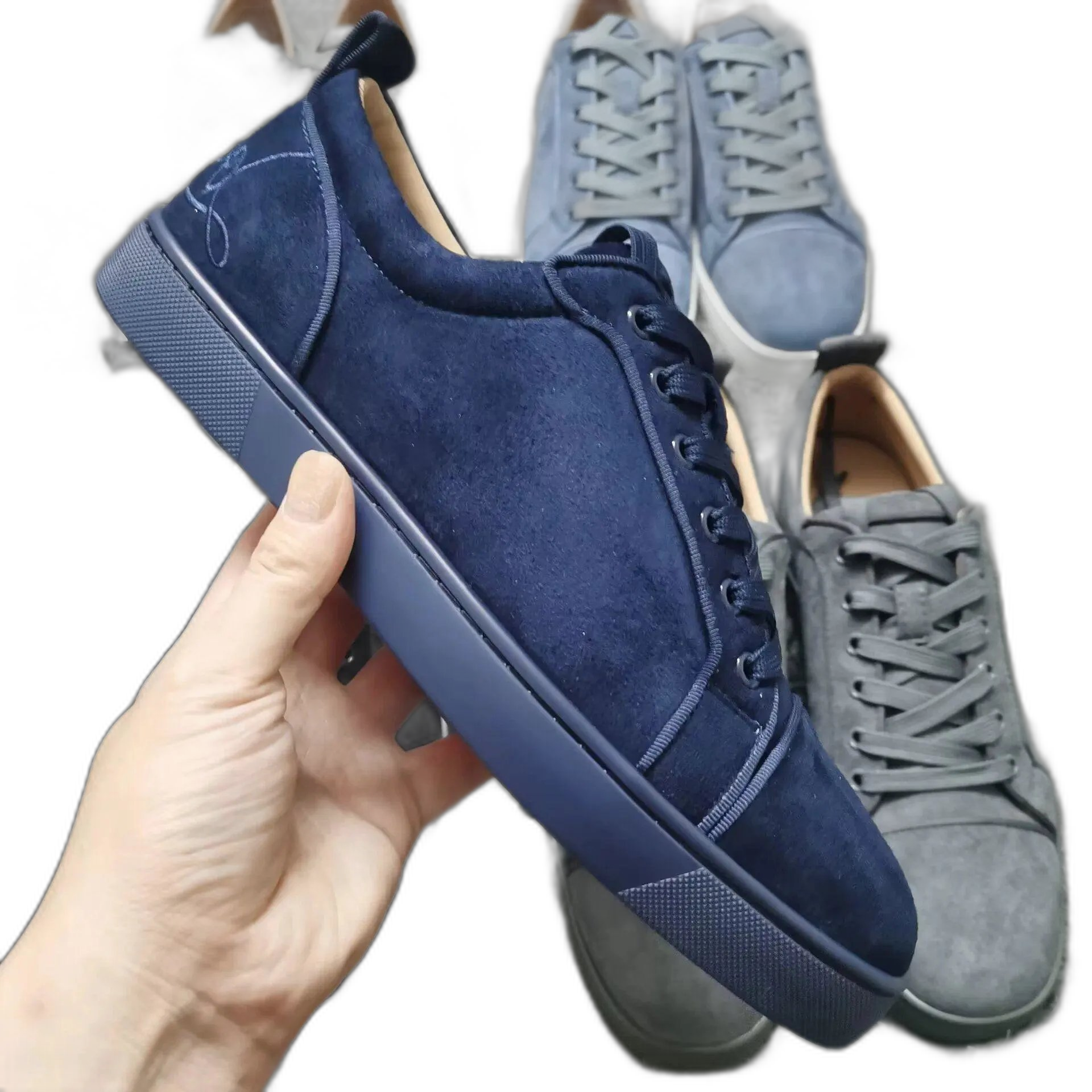 LTTL electric embroidery men’s shoes black embroidery low-top willow nail men’s shoes flat casual shoes crescent shoes
